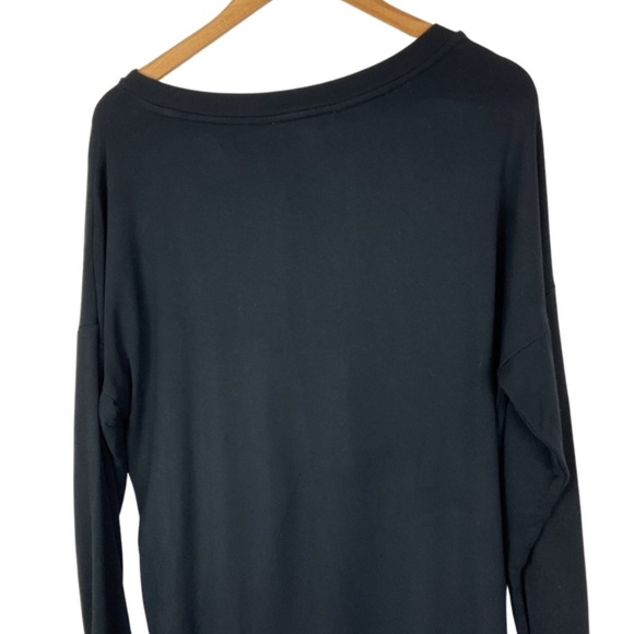 Express Women’s Black Side Lace Up Sweater Knit Tunic Dress - Picture 4 of 16